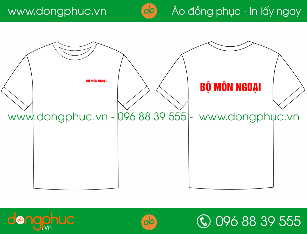 Áo phông đồng phục Bộ Môn Ngoại